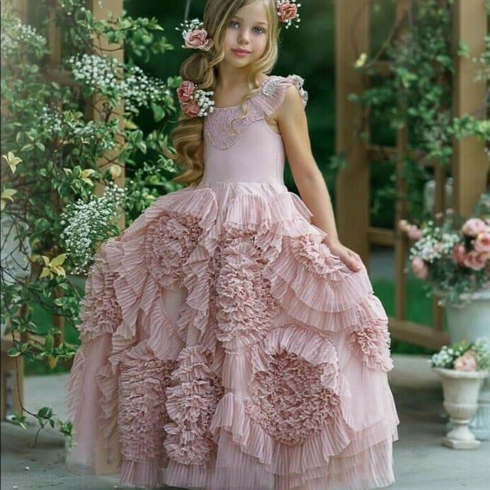 NWT. Size 7 Dollcake Best wishes Pink Luxe.